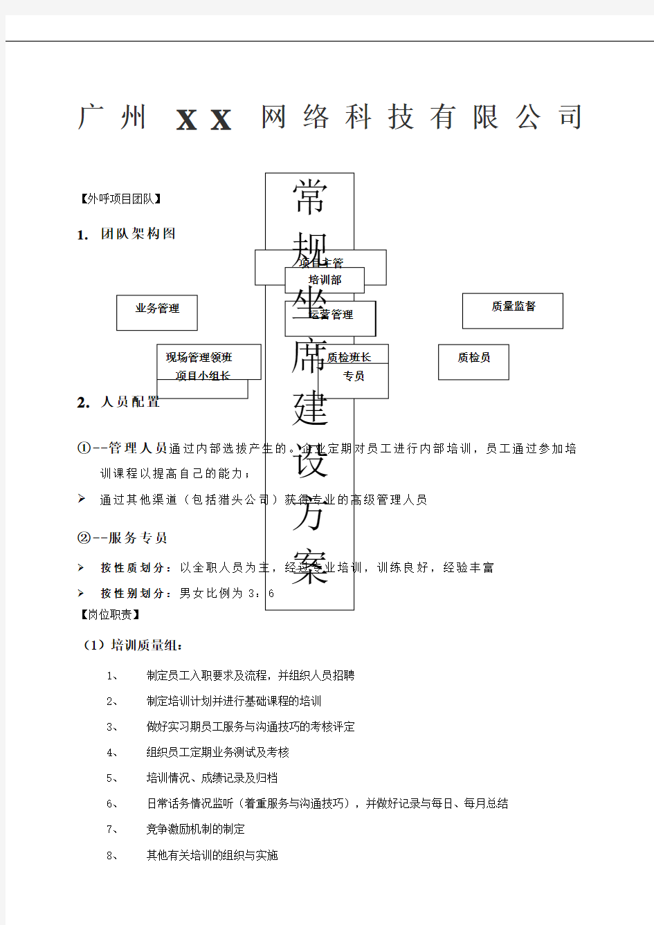 呼叫中心建设方案