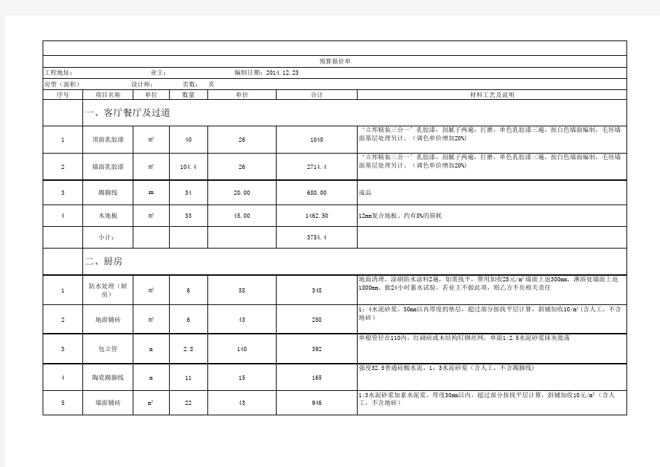 装修预算报价单.xls