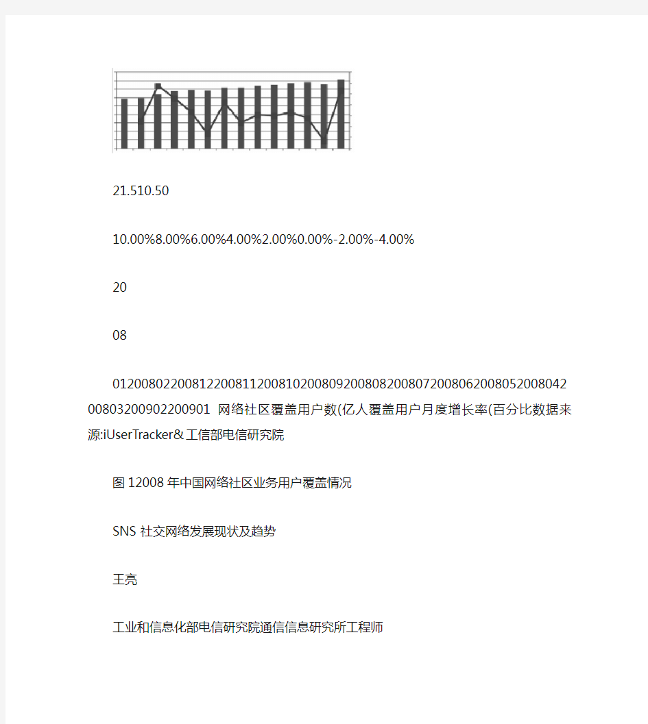 SNS社交网络发展现状及趋势.