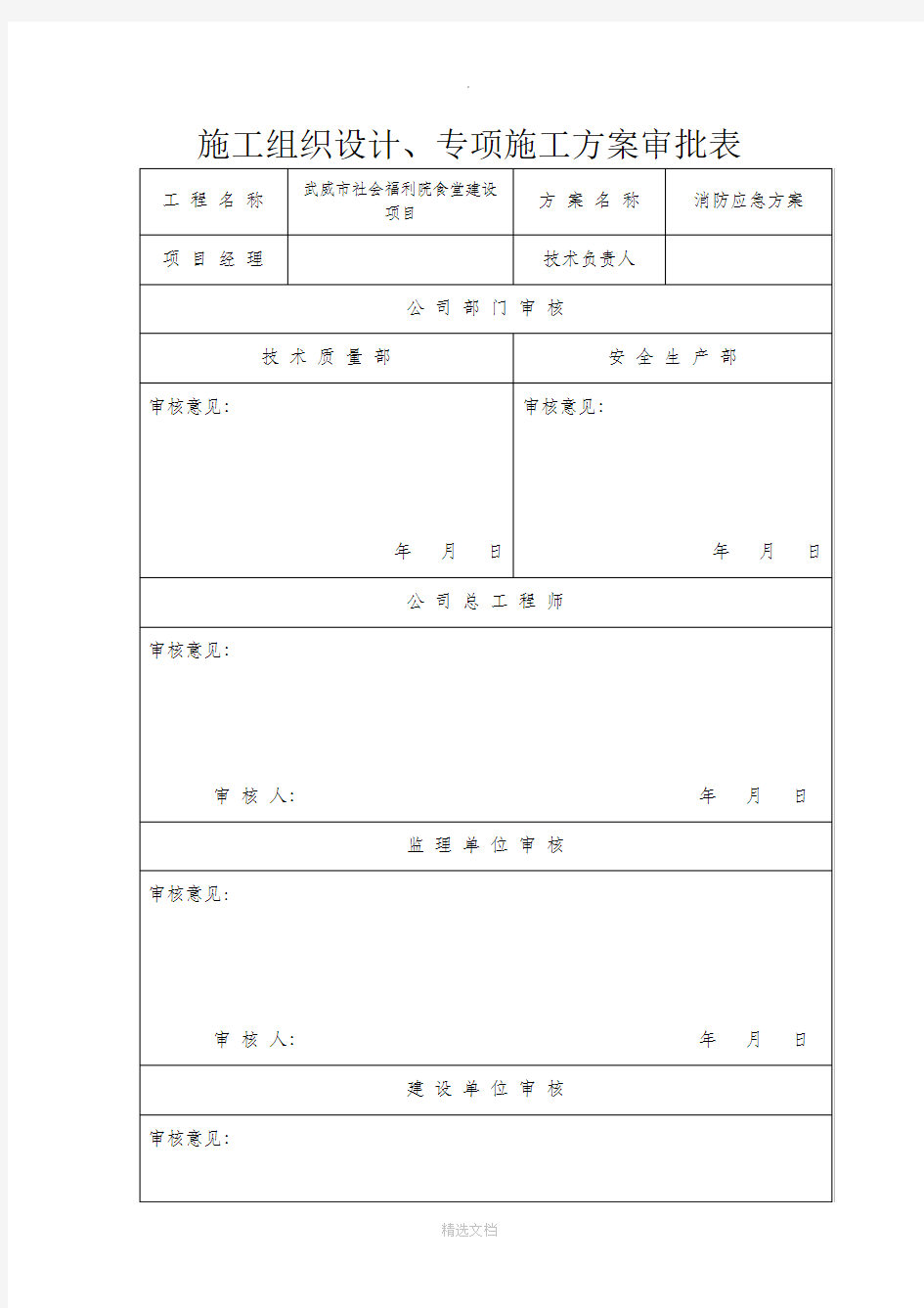 消防应急预案完整