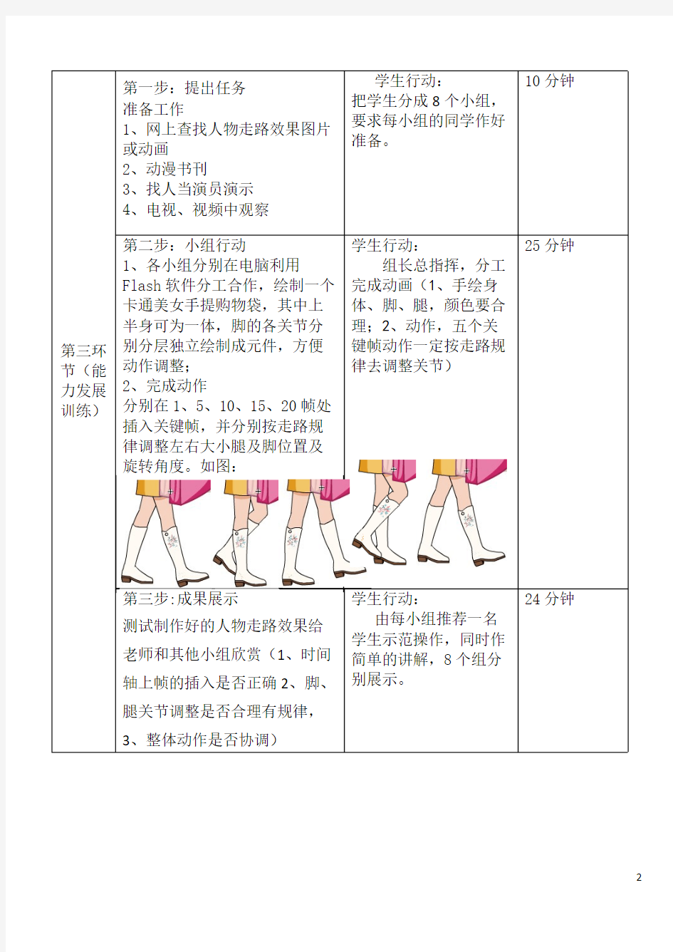 人物侧面走路——flash逐帧动画-推荐下载