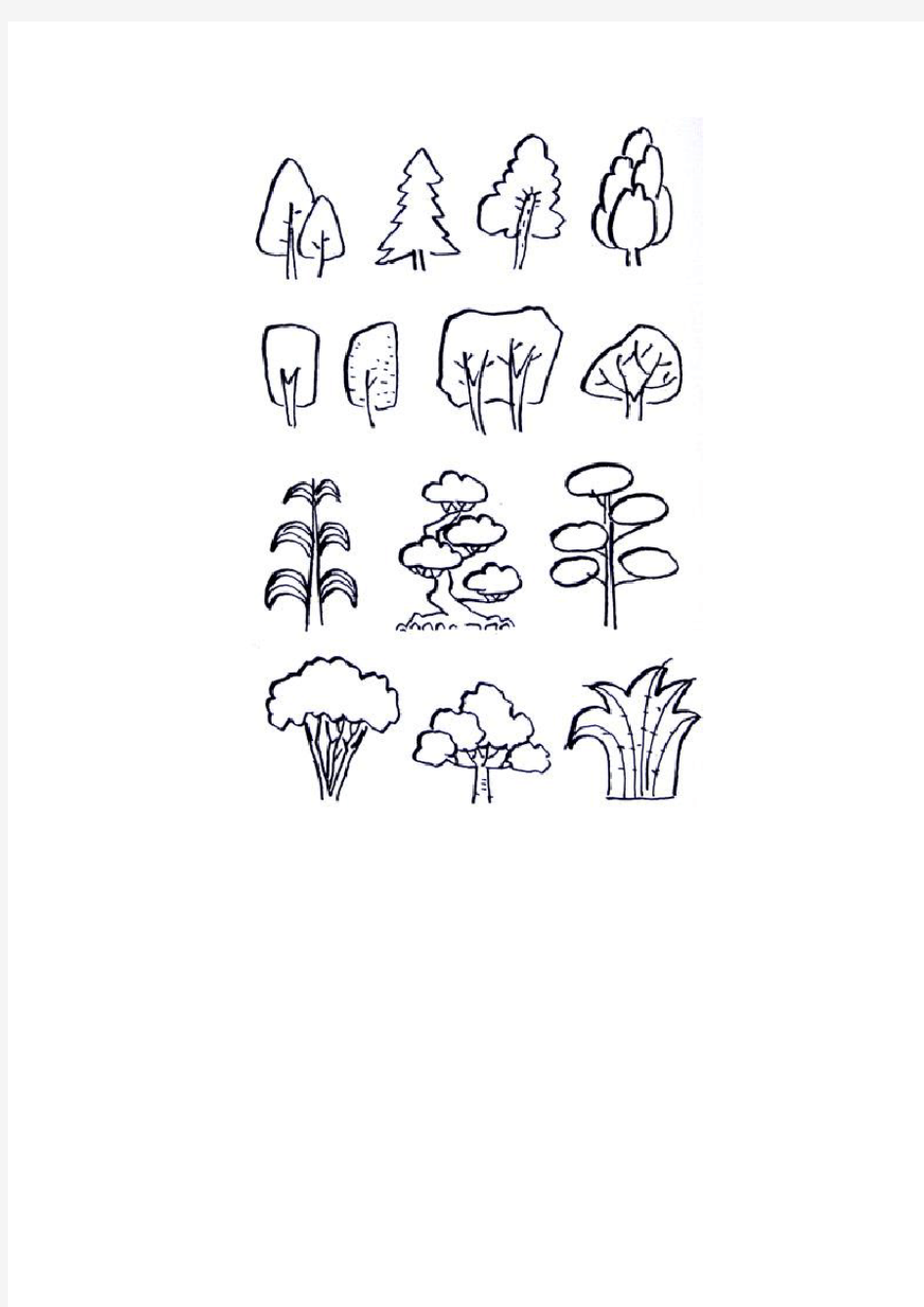 幼师简笔画——植物的画法