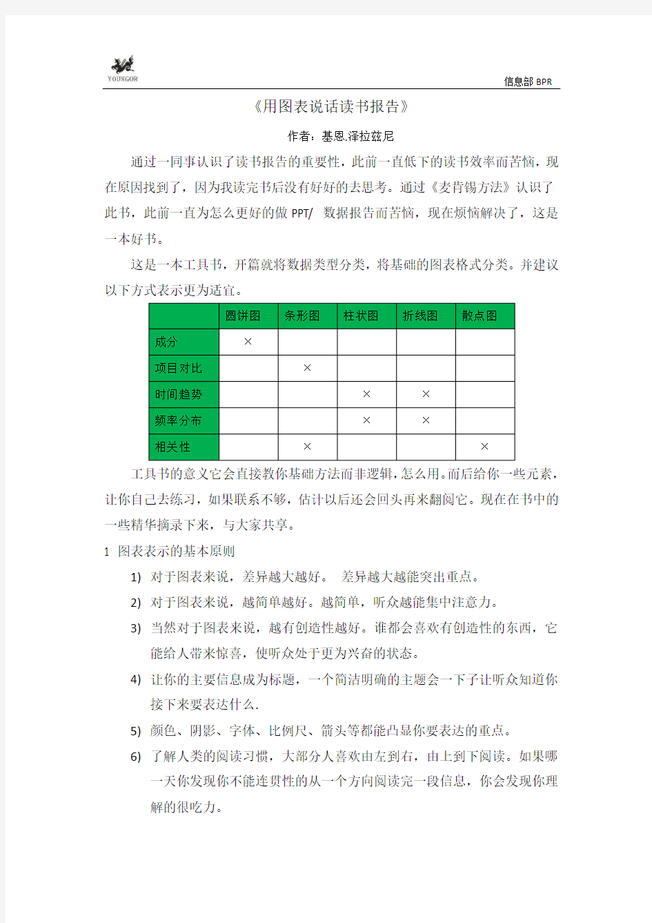 《用图表说话》麦肯锡工具书读后感20121220