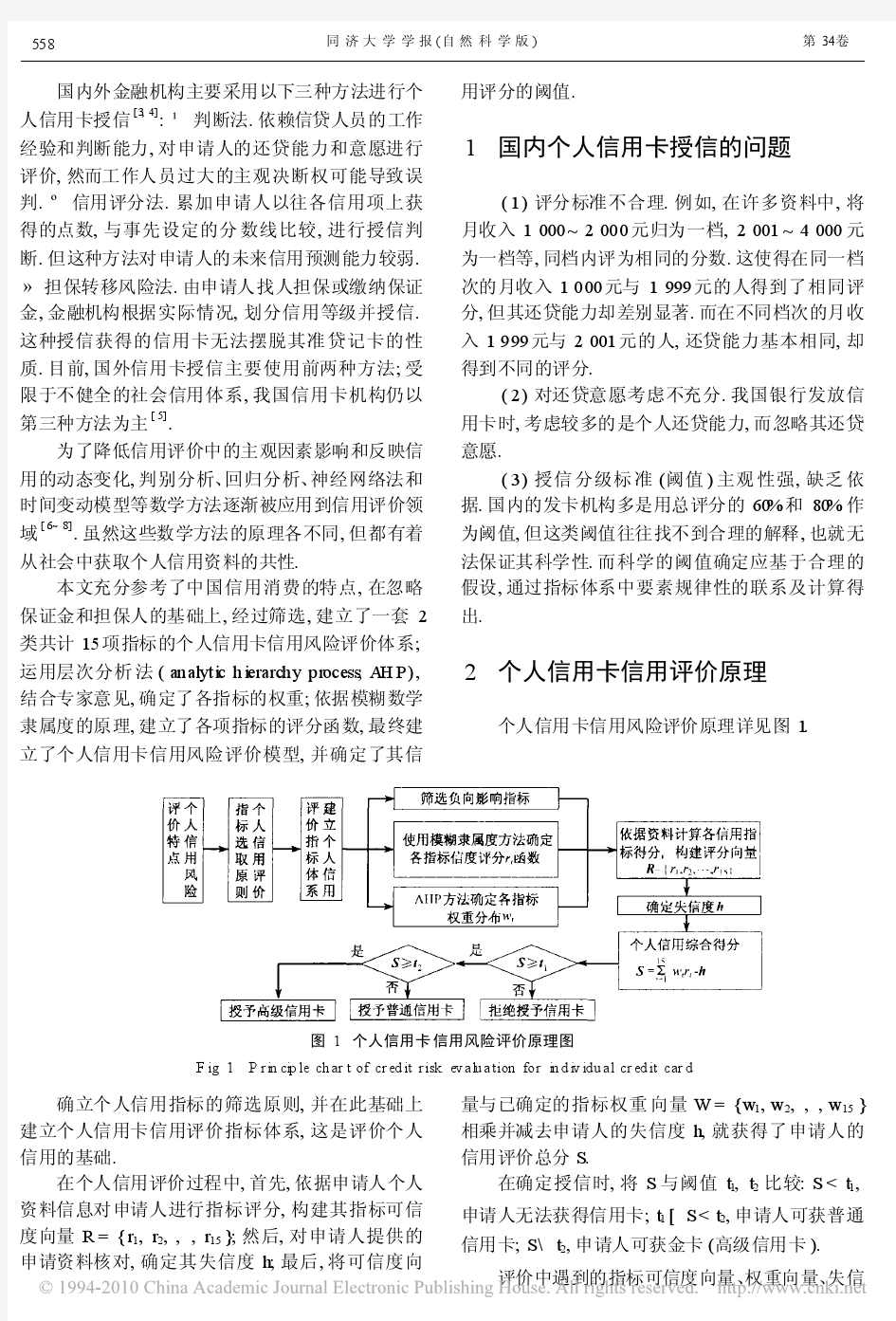 个人信用卡信用风险评价体系与模型研究