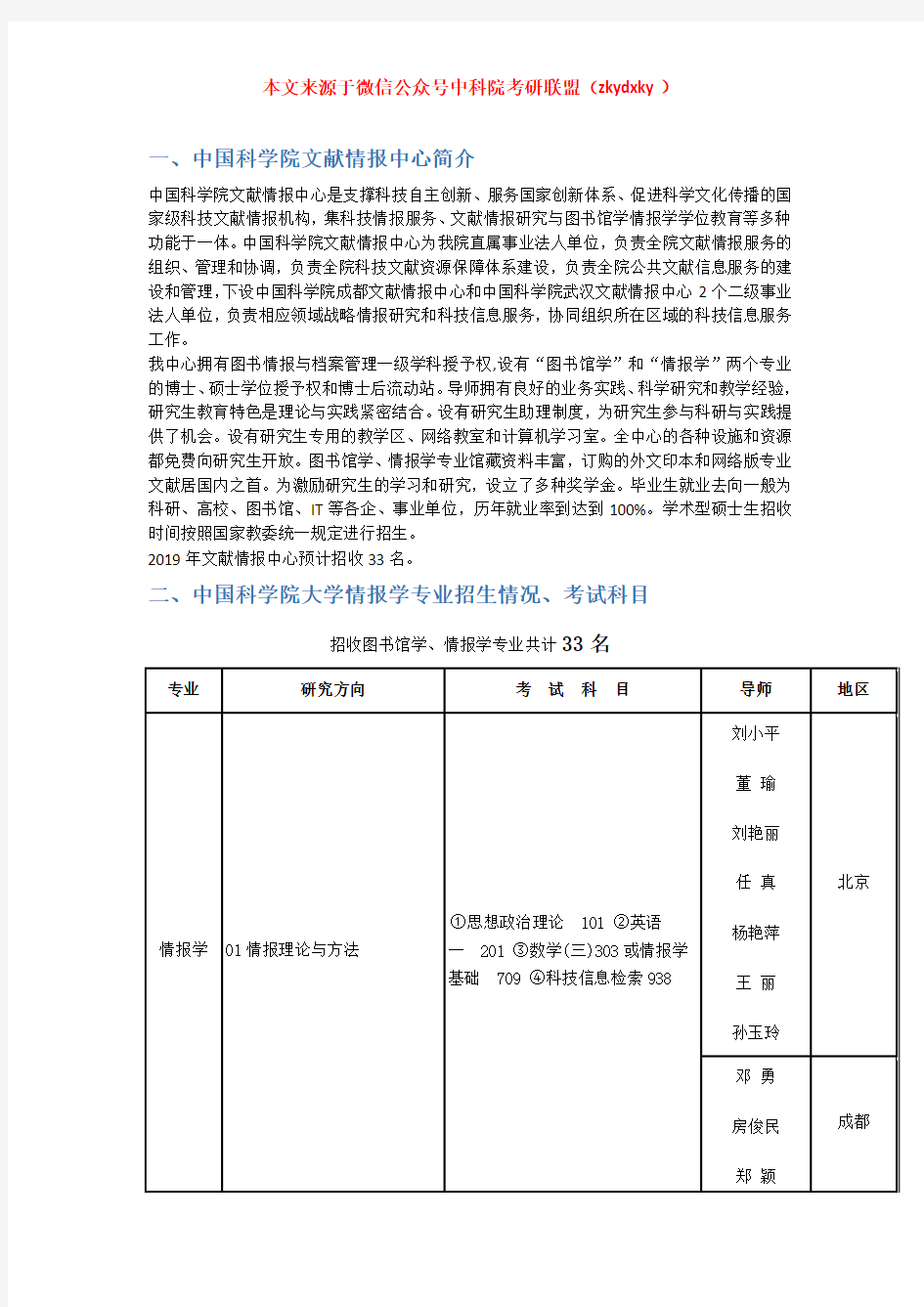 2020-2021年中国科学院大学(中科院)情报学考研招生情况、分数线、参考书目及备考经验