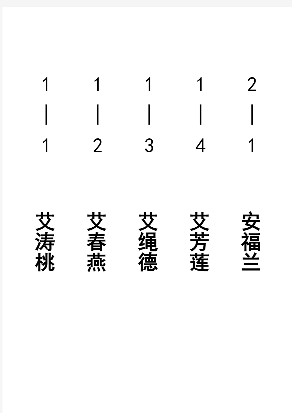 干部人事档案盒侧标签编号、姓名模版