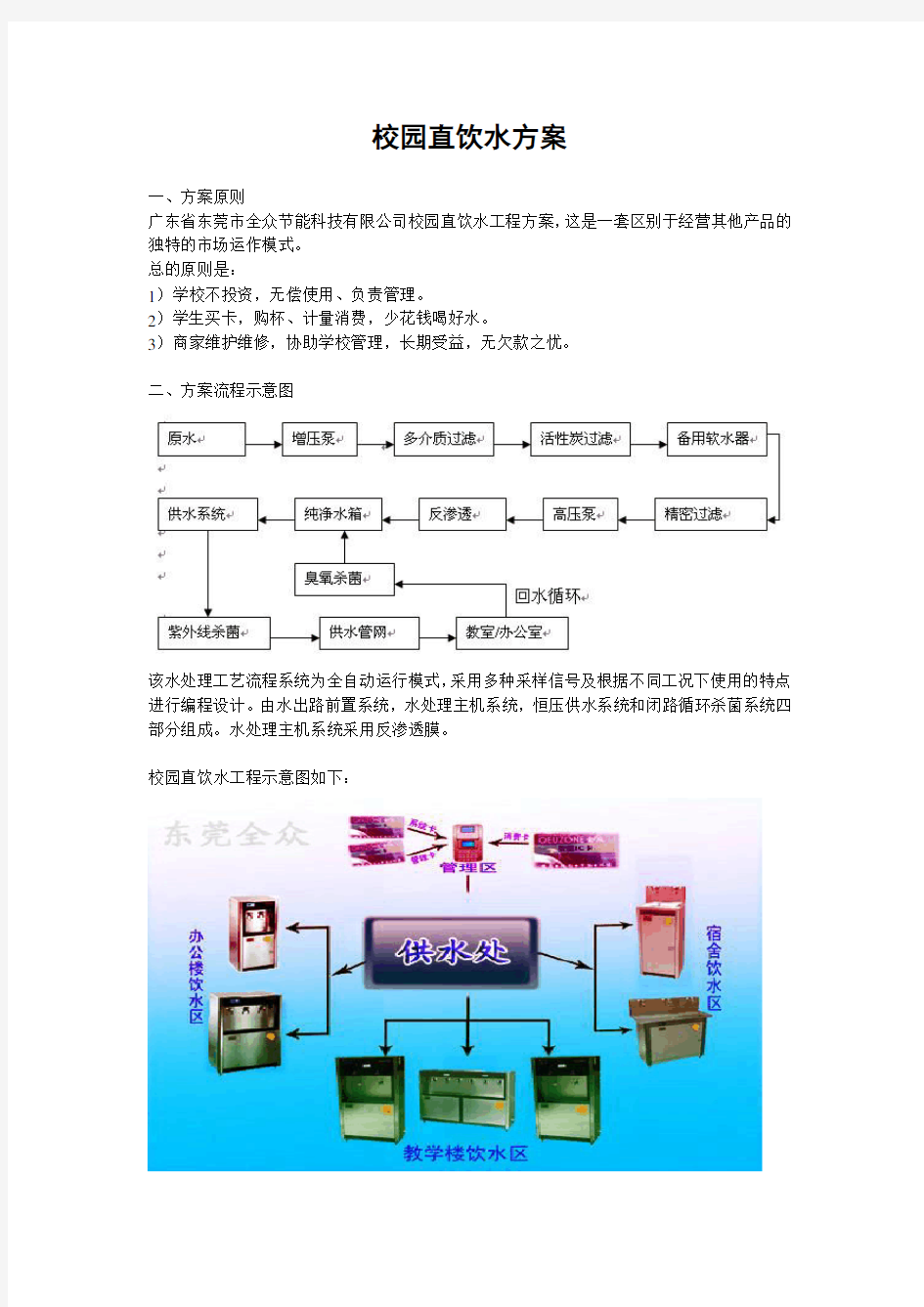 校园直饮水方案