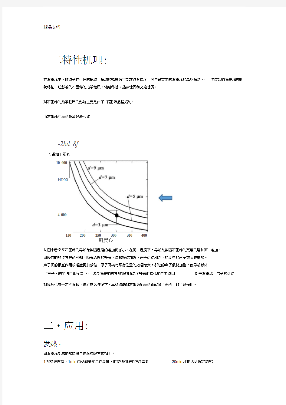 石墨烯在热领域的特性及利用复习进程