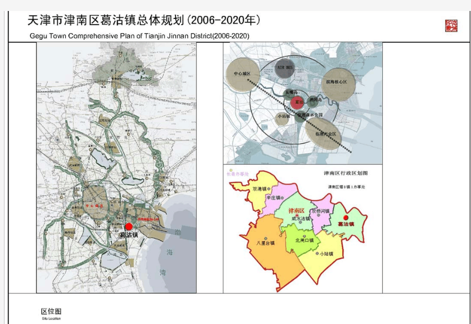 天津市津南区葛沽镇总体规划(2006-2020)200932618119880