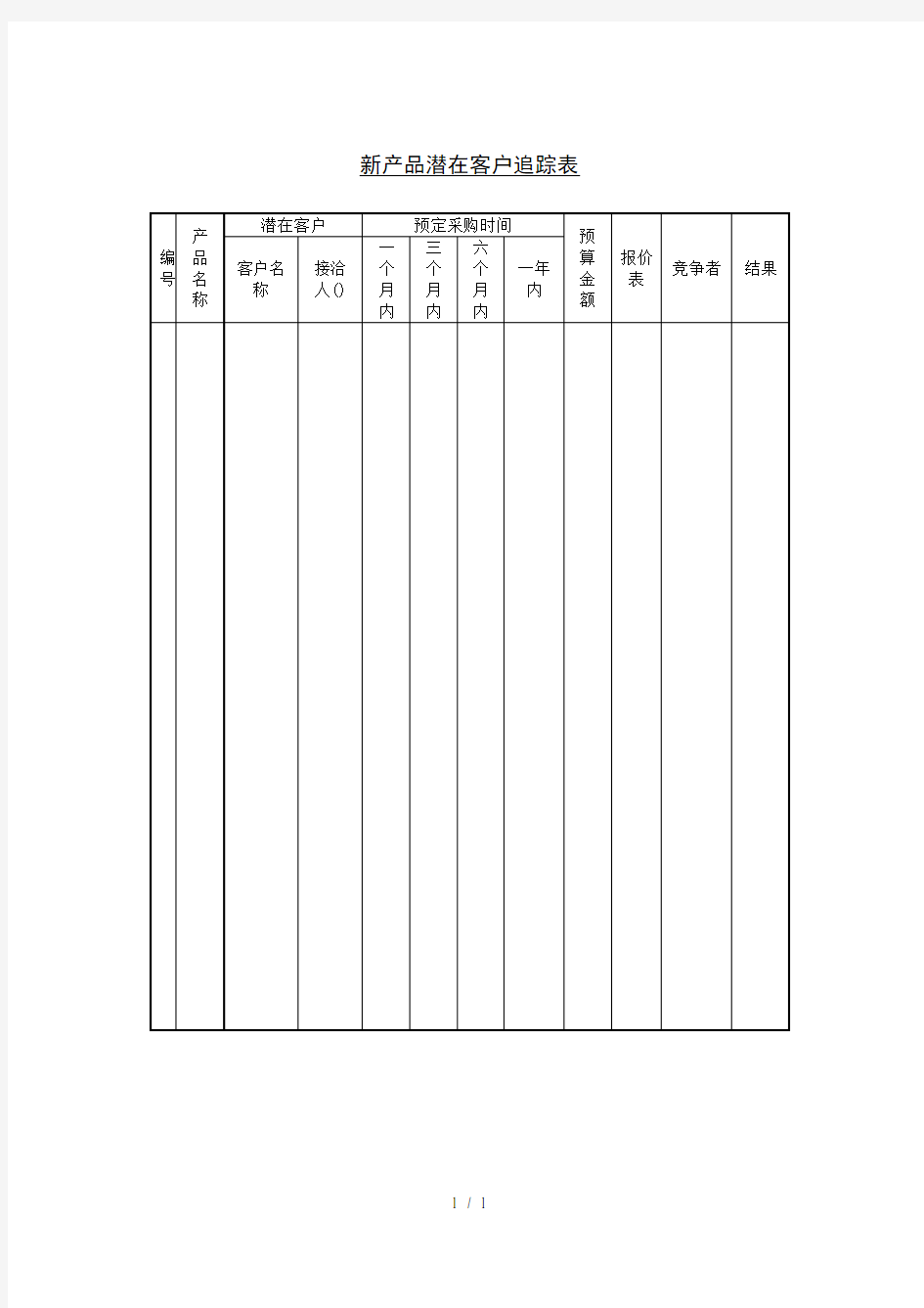 新产品潜在客户追踪表(1)