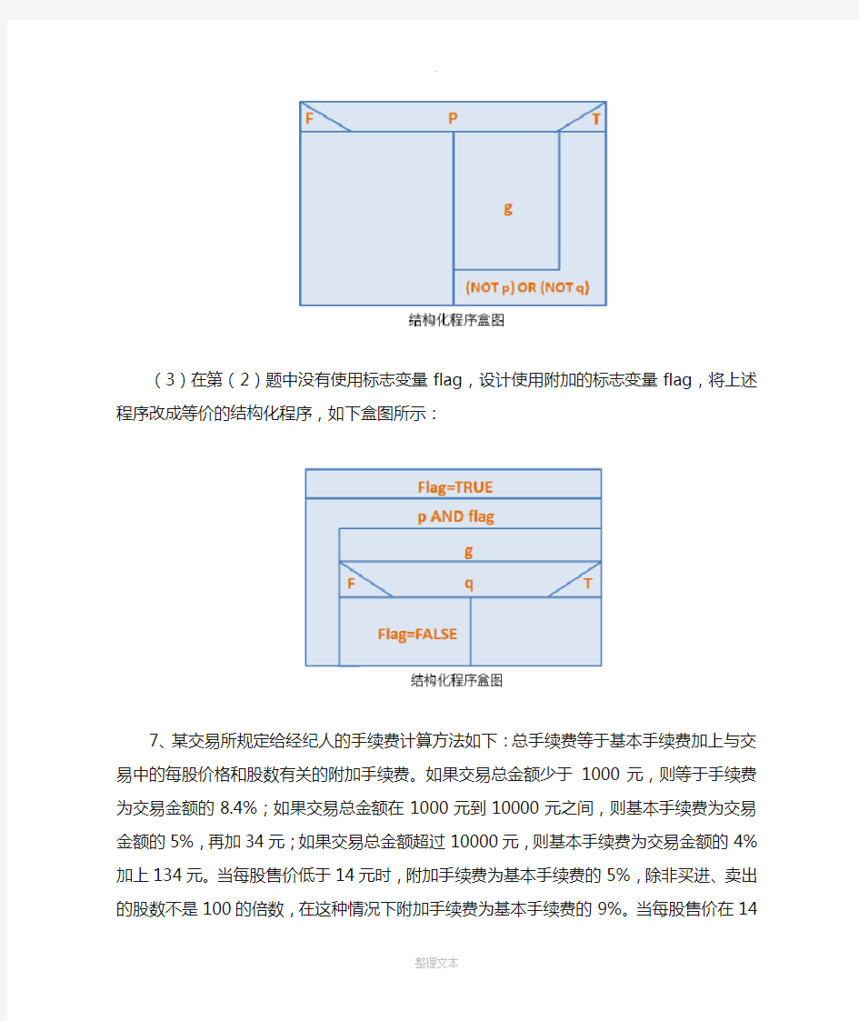 软件工程导论--第六章课后答案