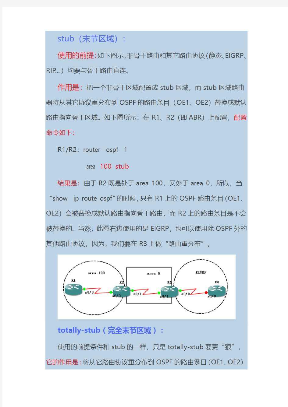 ospf的四种特殊区域 通俗易懂 