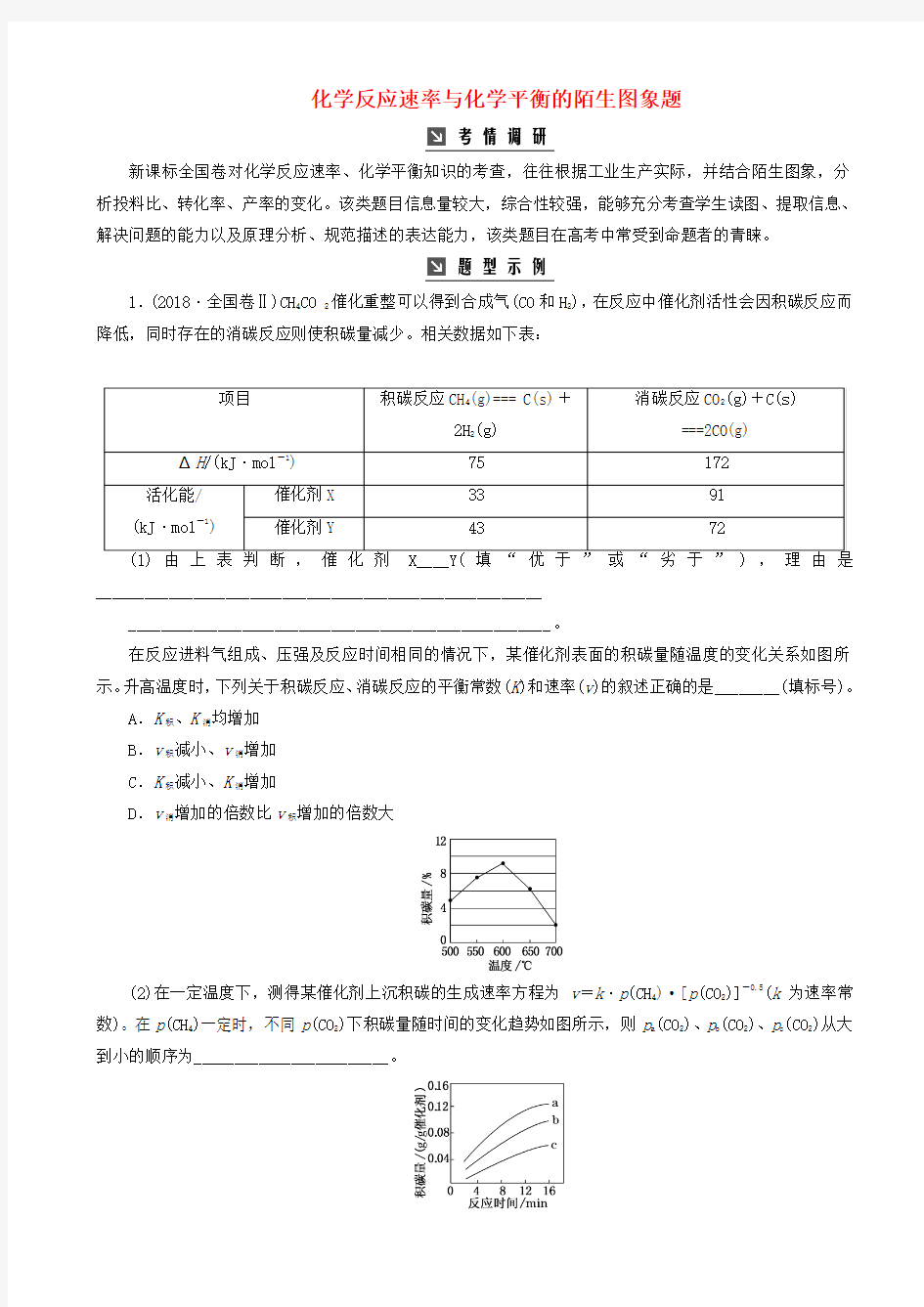 高考化学一轮复习高考热考题型攻关十一含解析201905092208