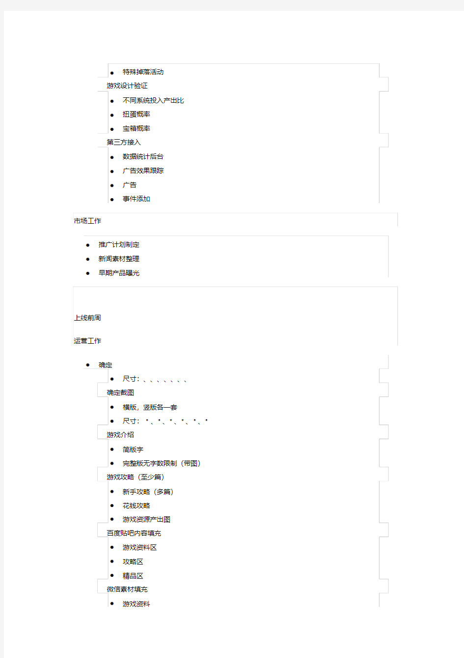 运营前准备工作