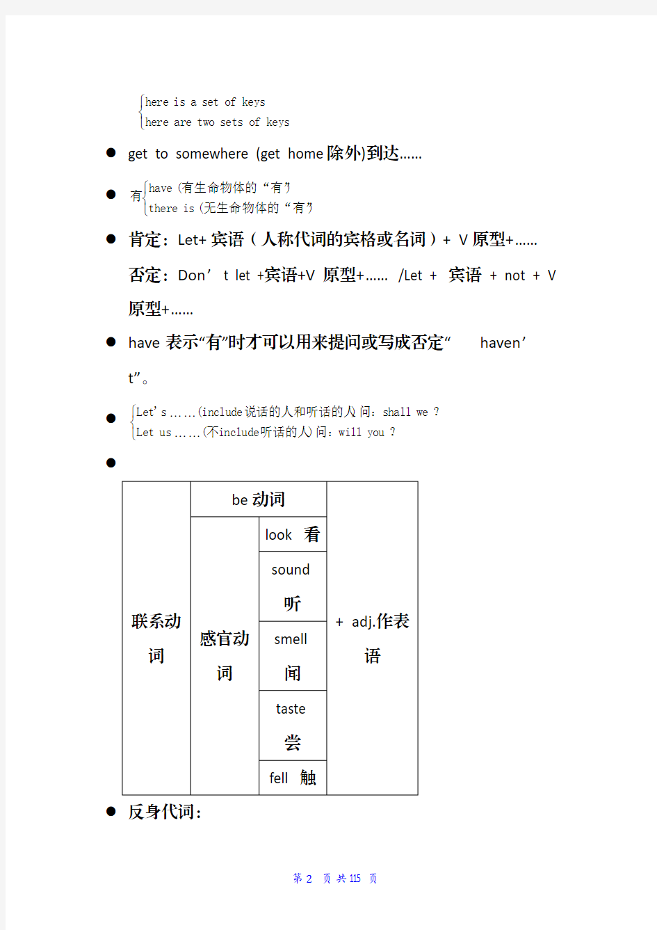 初中英语笔记大全58页超级精华版