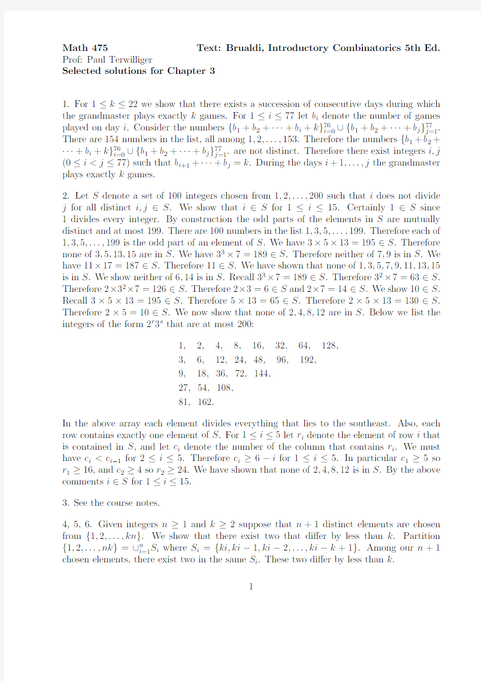 组合数学【第5版】(英文版)第3章答案