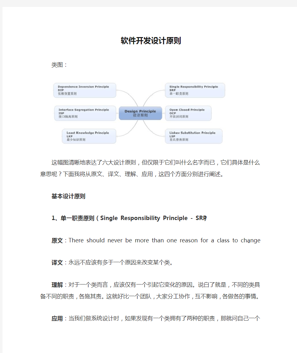 软件开发设计原则