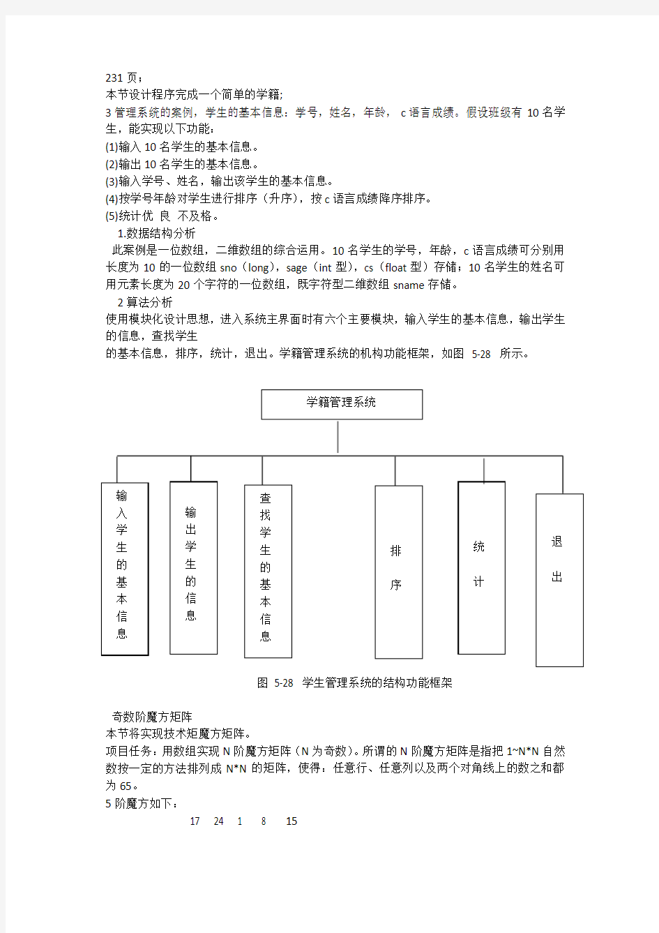 c语言数组练习题大全