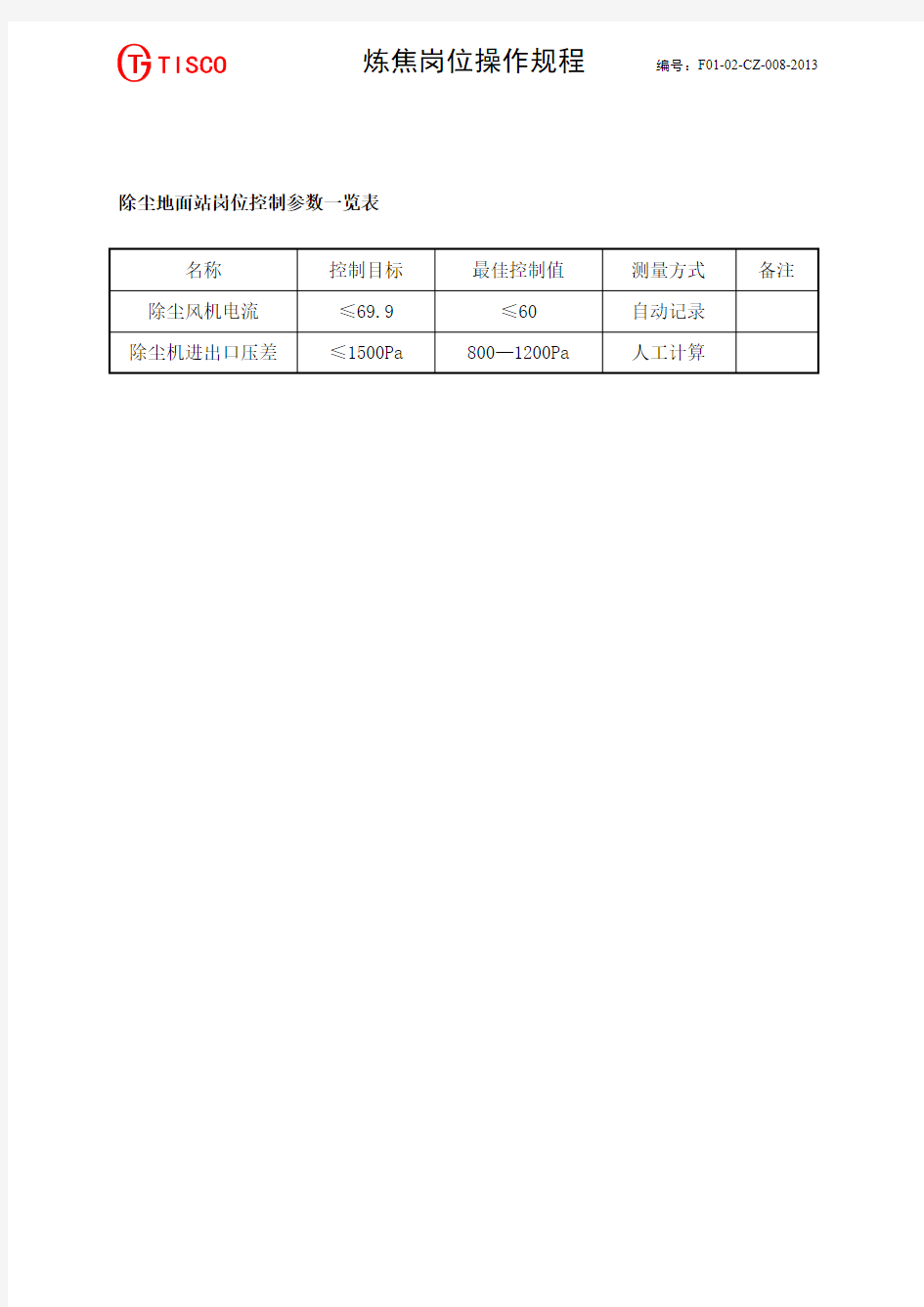 除尘地面站操作规程.