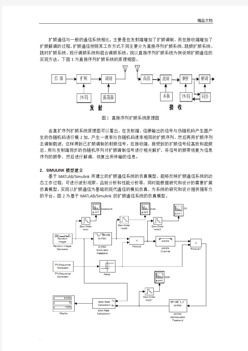 基于MATLAB的扩频通信仿真