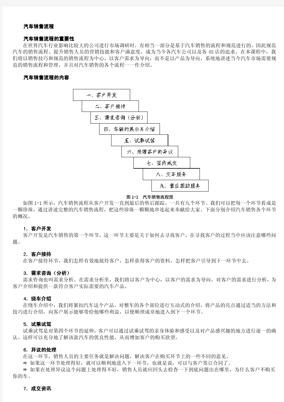 汽车销售技巧与话术