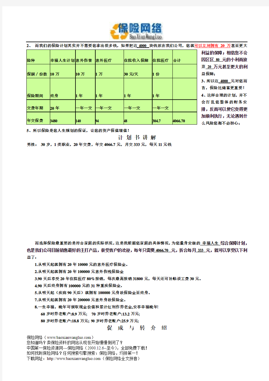 三张图例讲保险话术(保险网络)