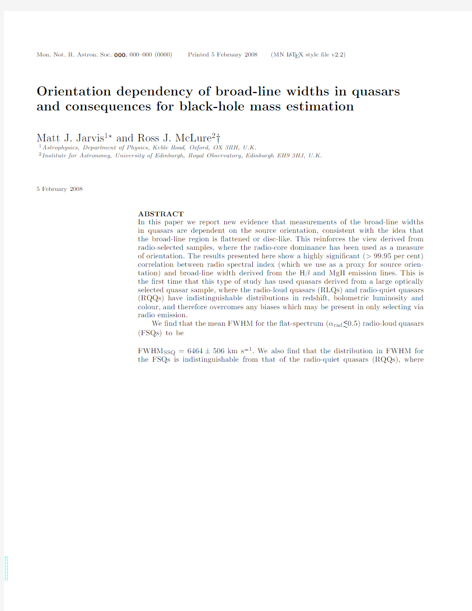 Orientation dependency of broad-line widths in quasars and consequences for black-hole mass