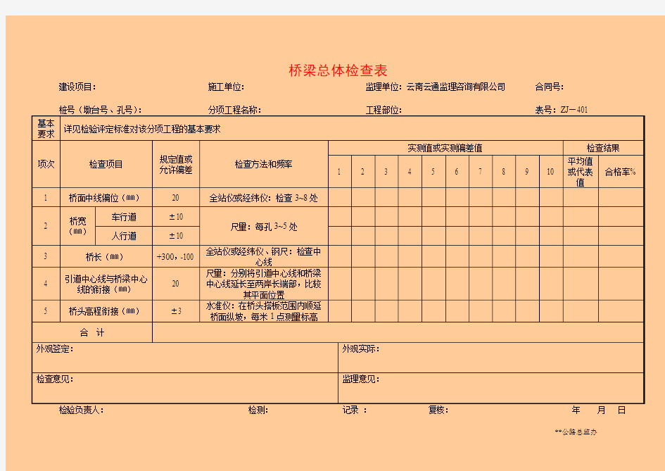 5.5桥梁工程检查表(ZJ401~540) (2)