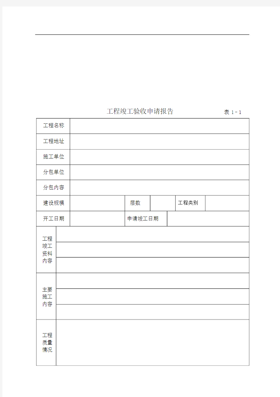 工程竣工验收报告(完整版)