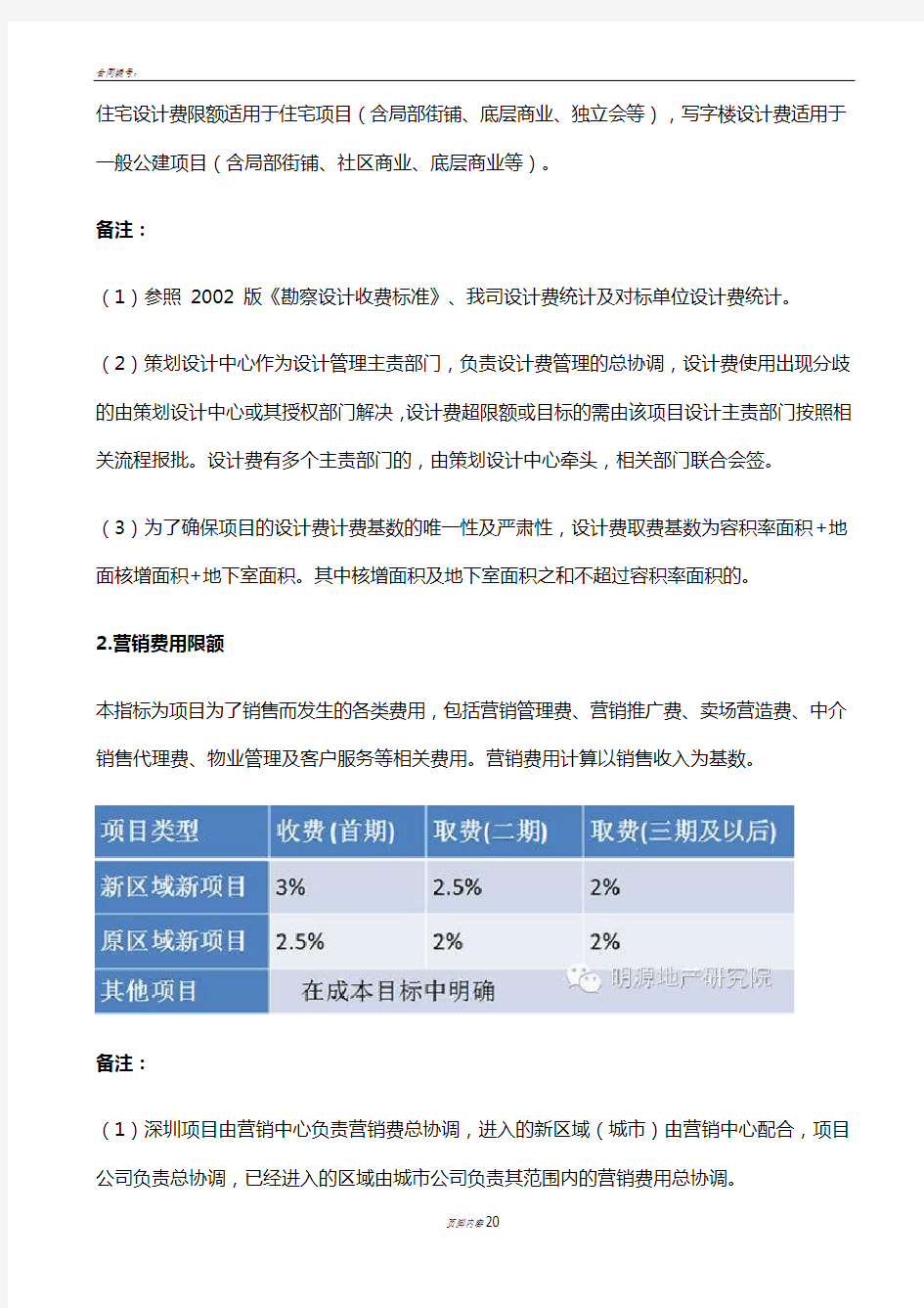 万科设计限额指标盘点解析