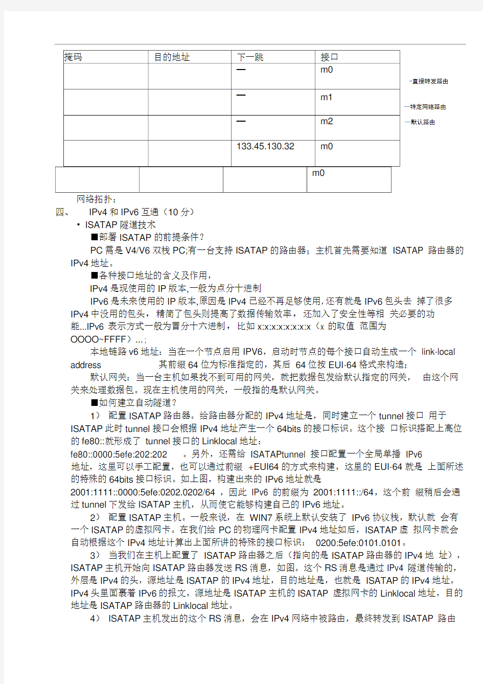 南邮IP网络技术复习试题