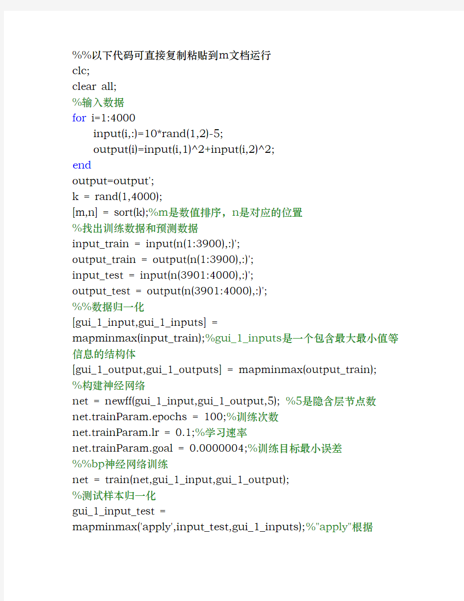 遗传算法MATLAB实现代码