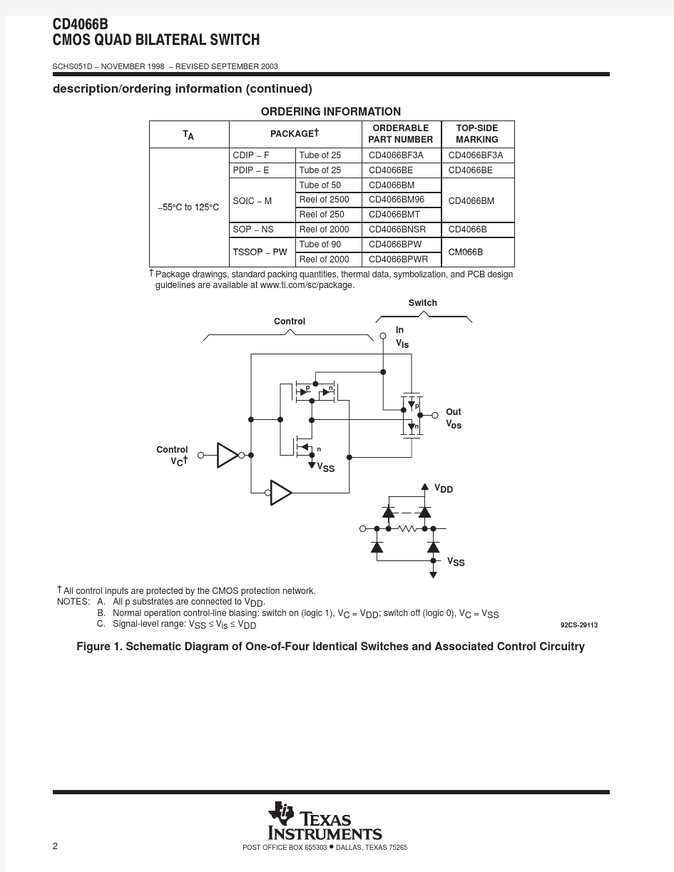 CD4066英文原版PDF