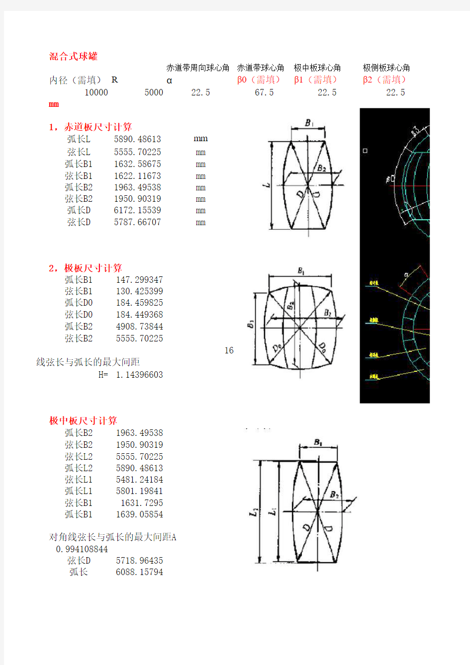 混合式球罐排版 尺寸