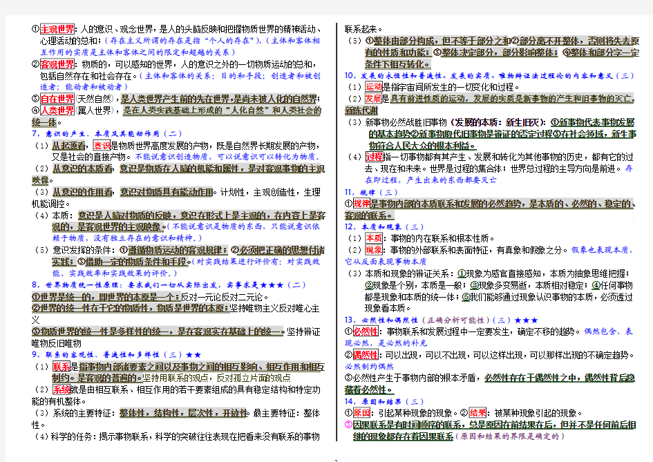 2012_最新_考研政治_核心考点(完美整理_打印版)