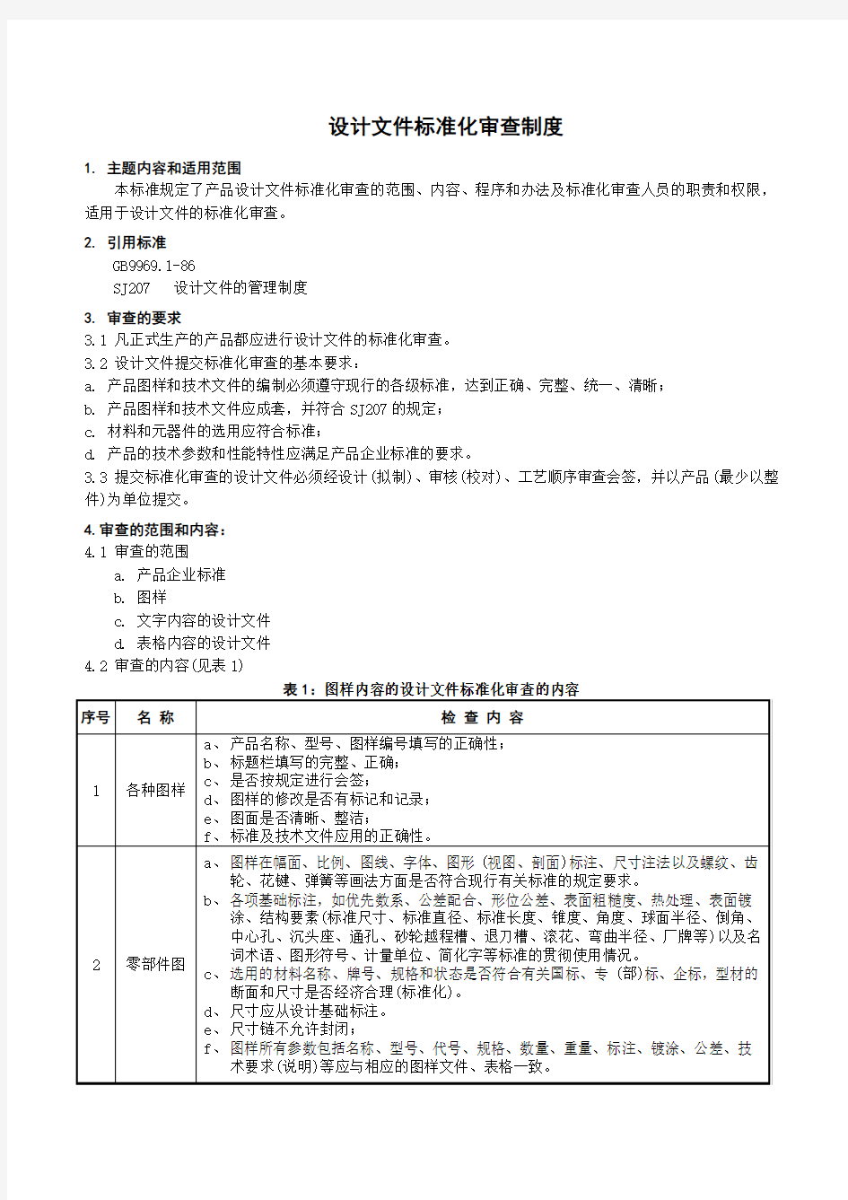 设计文件标准化审查制度