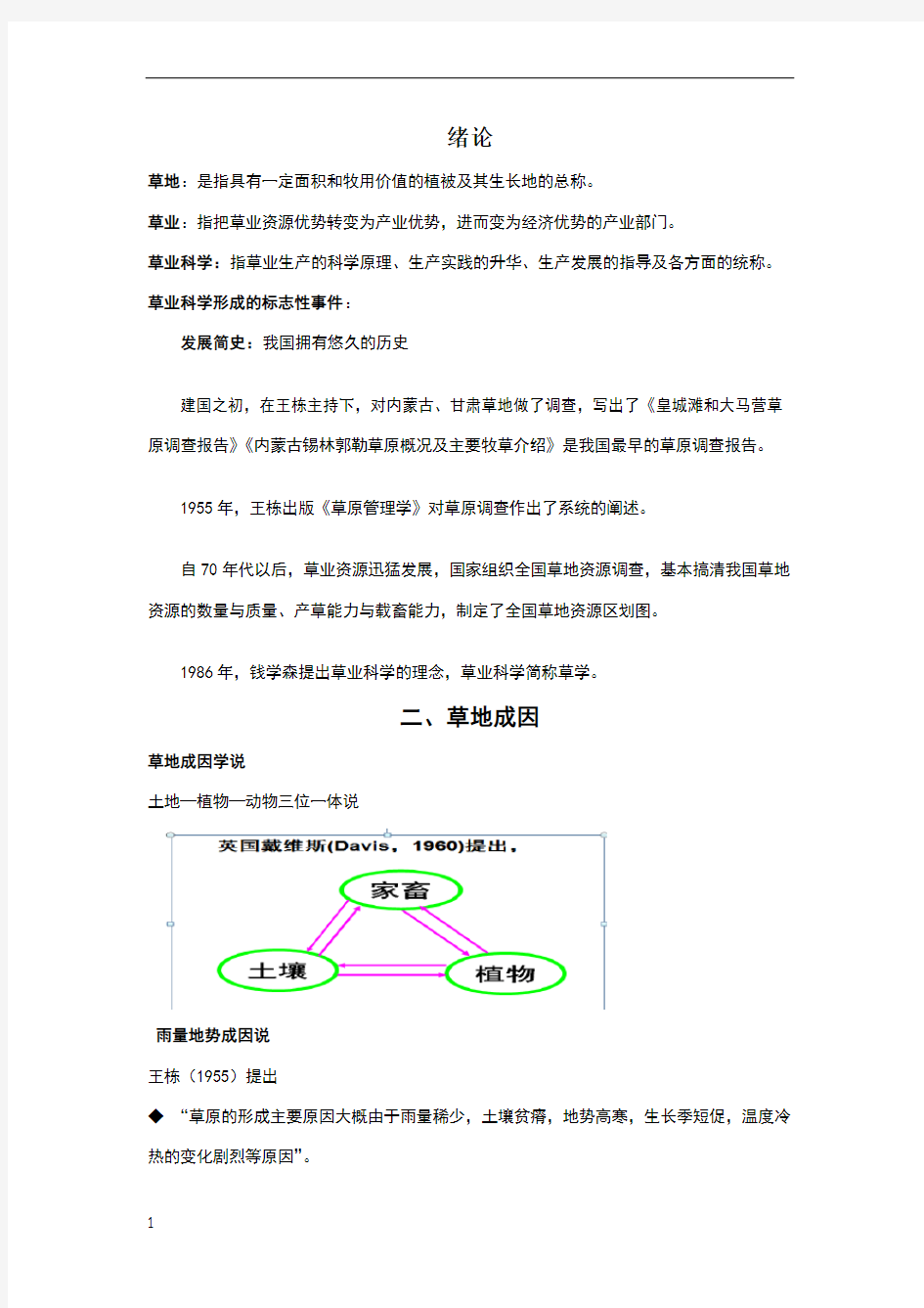 草地资源调查与规划