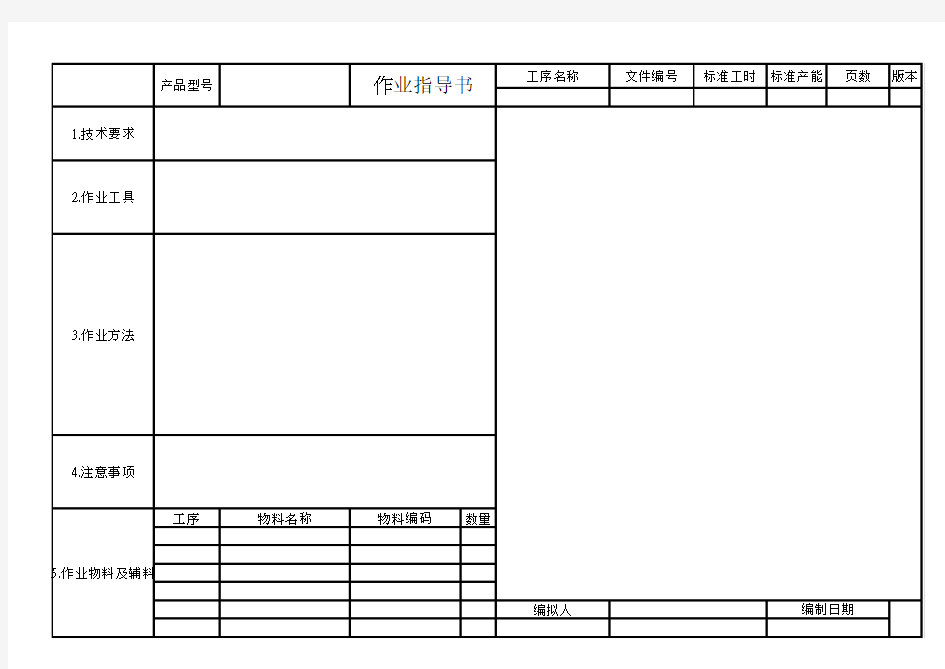 SOP标准作业指导书样板8