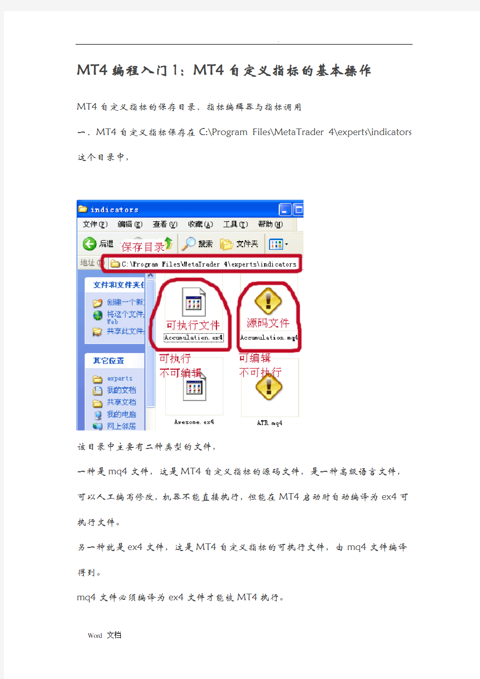 MT4精讲：MT4编程入门全集