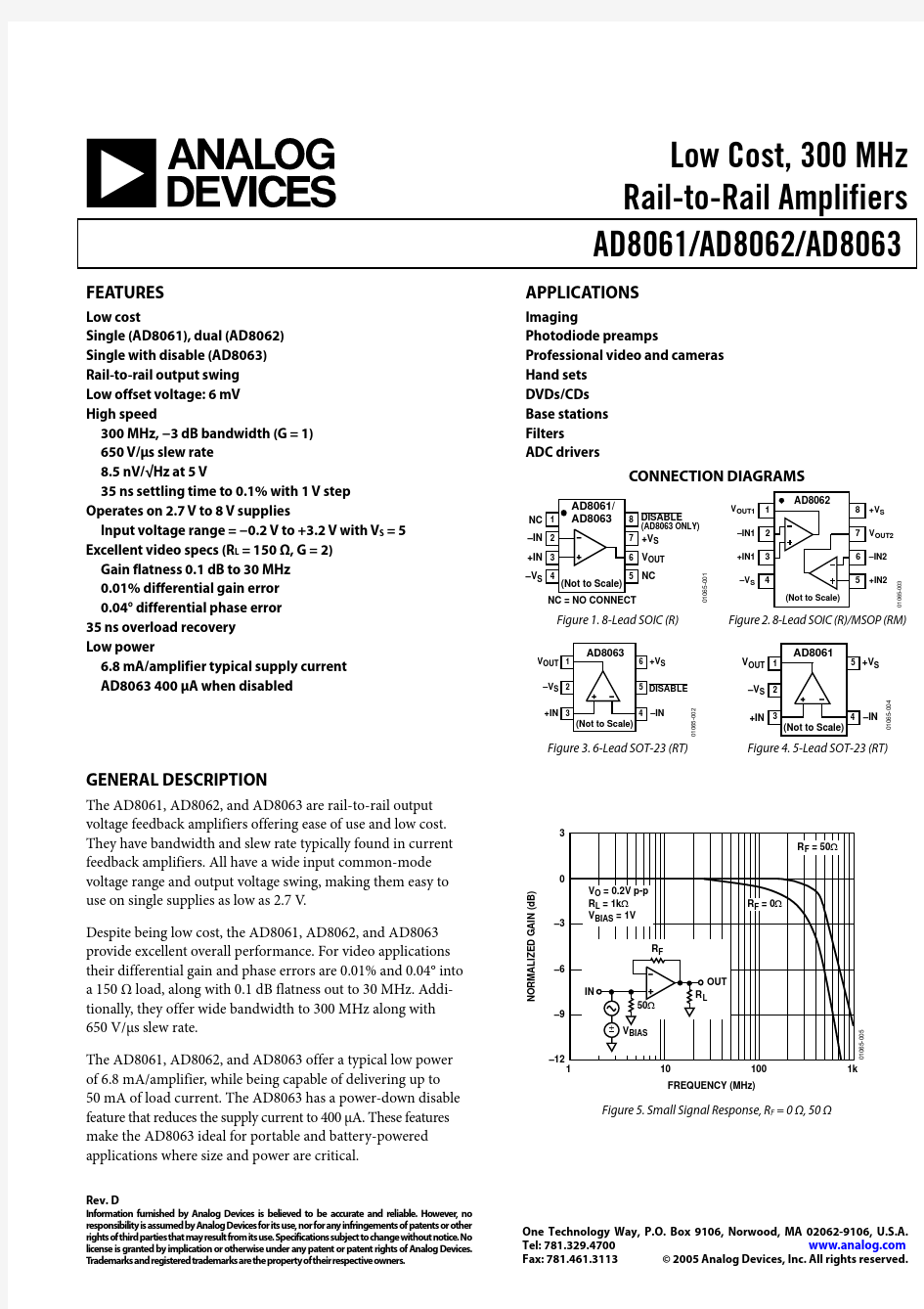 AD8061ARZ-REEL7中文资料