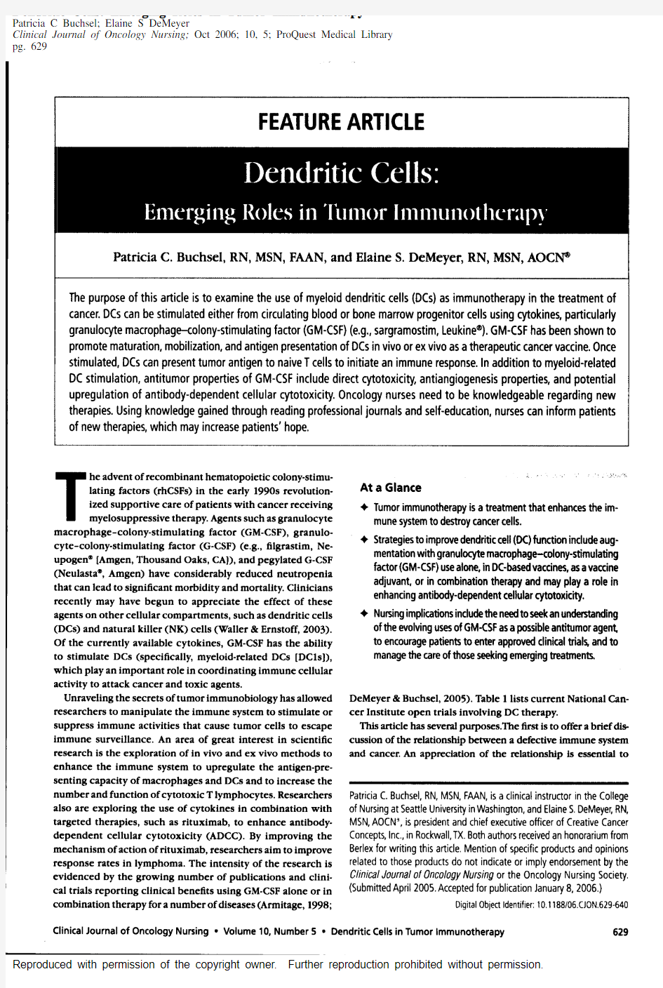 dentritic cells-emerging roles in tumor immunotherapy