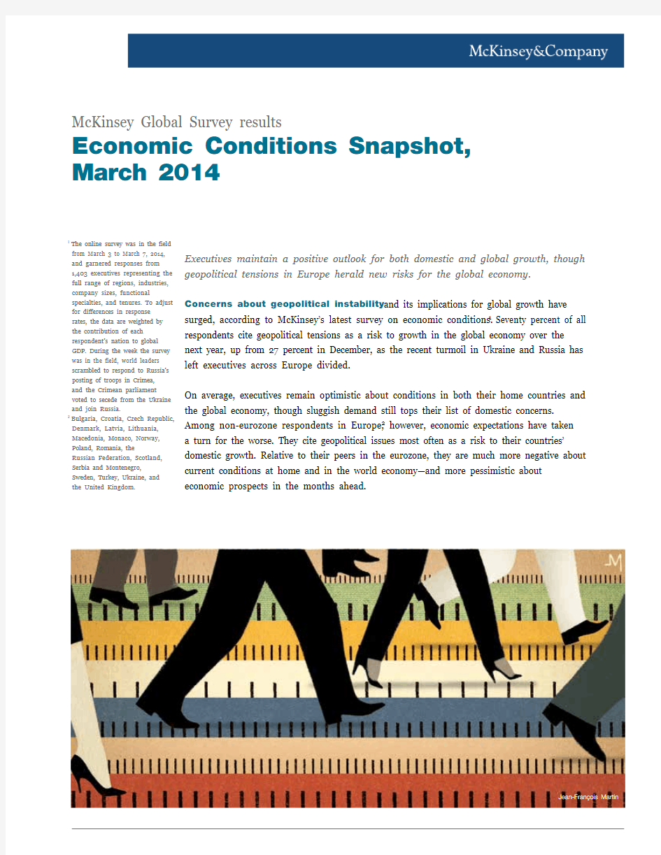 Economic Conditions Snapshot March 2014
