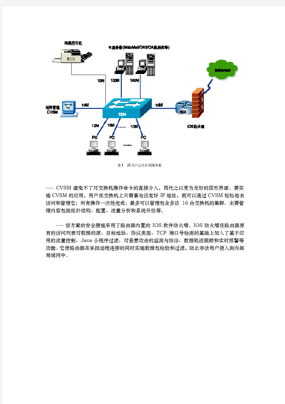 企业网络项目解决方案(思科设备)