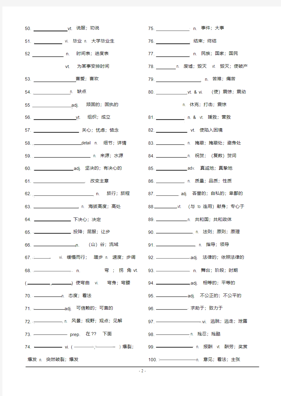 人教版高中英语全部单词表_必修1-选修8单词检测版..pdf