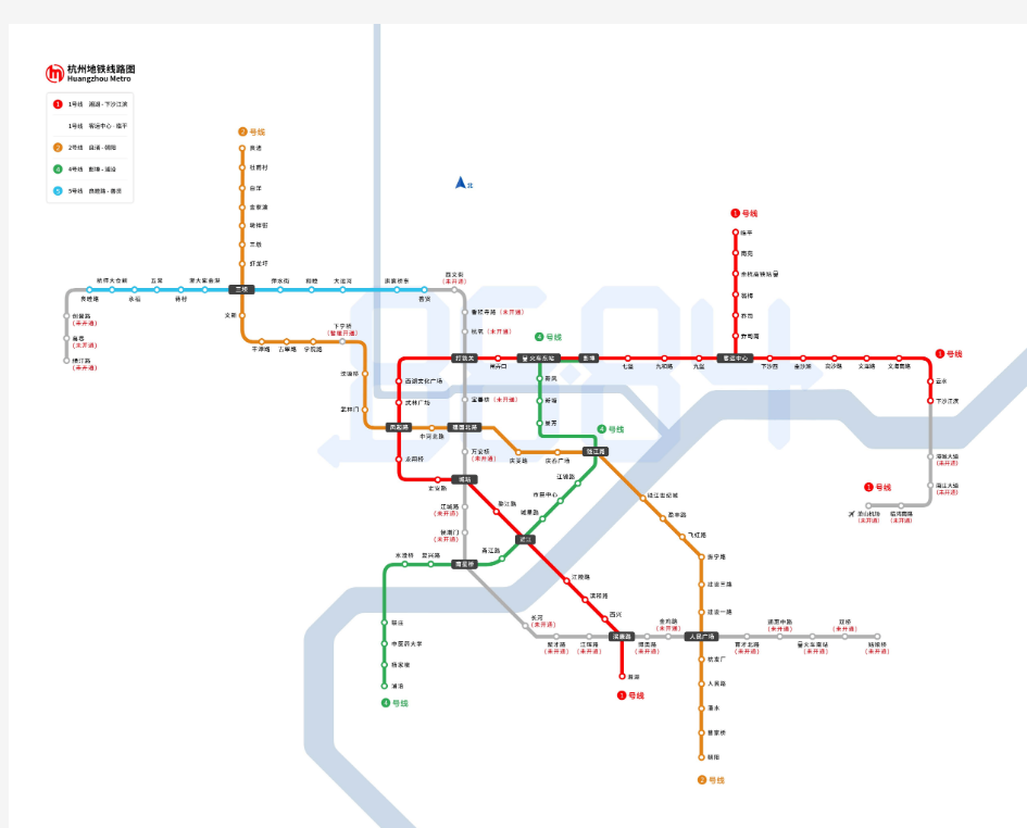 2020杭州地铁线路图