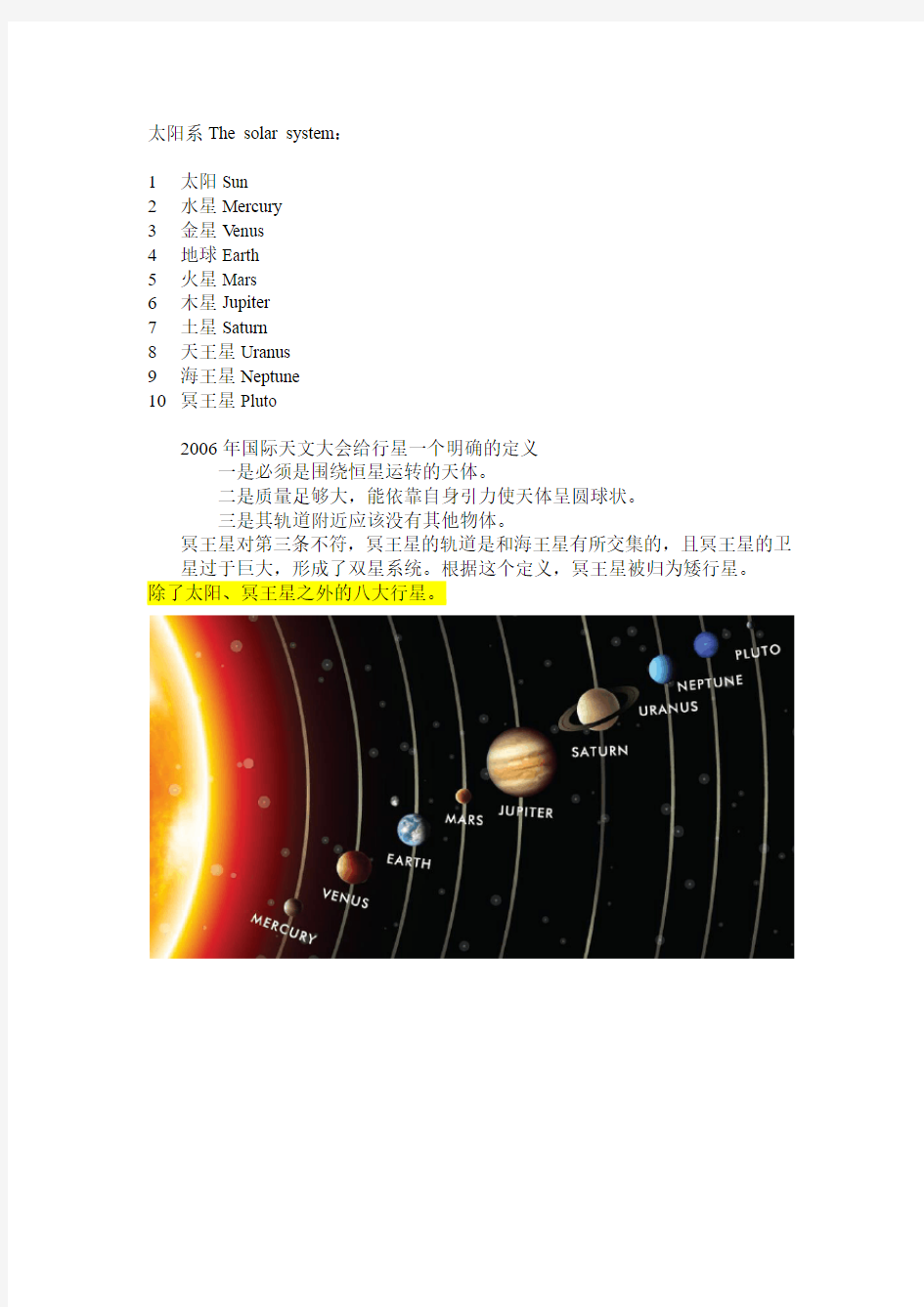 日常生活常用英文单词---宇宙(图)