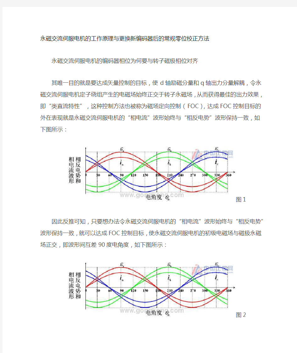 永磁交流伺服电机的工作原理与编码器零位校正方法