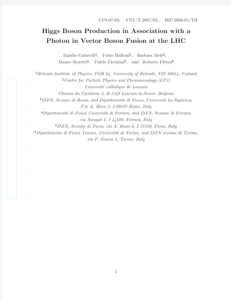 Higgs Boson Production in Association with a Photon in Vector Boson Fusion at the LHC