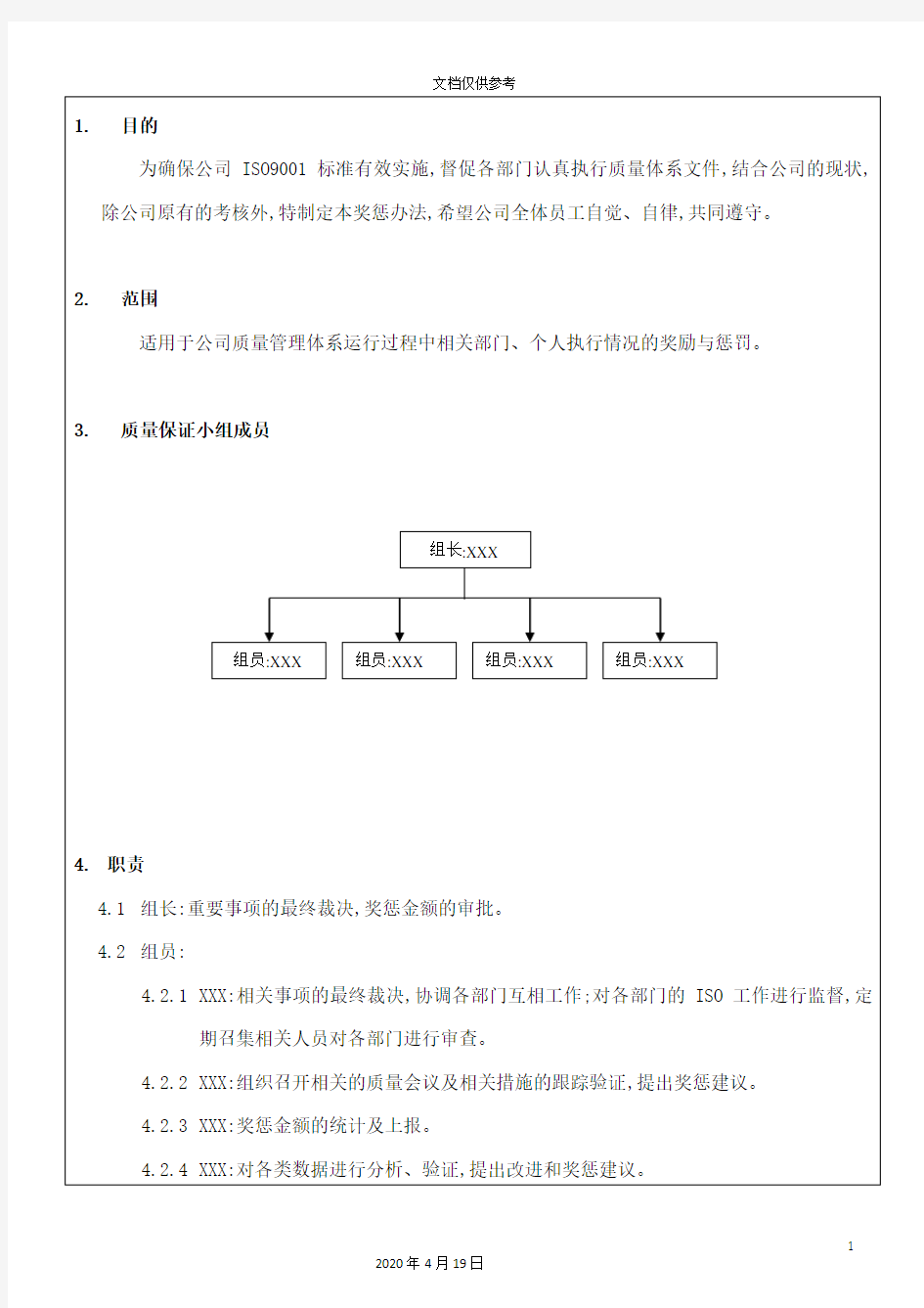 公司体系运行的奖惩制度