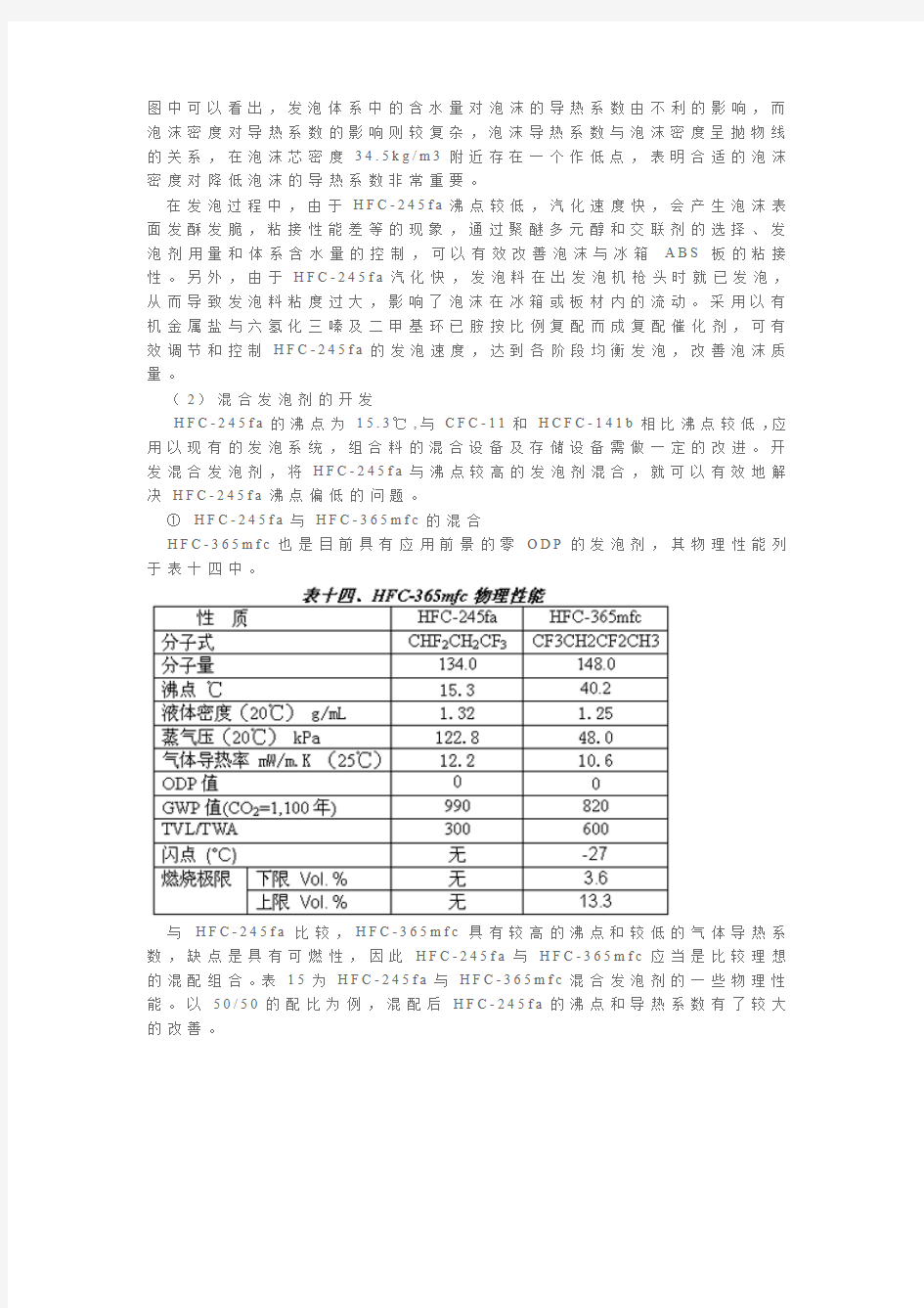 245fa和环戊烷泡